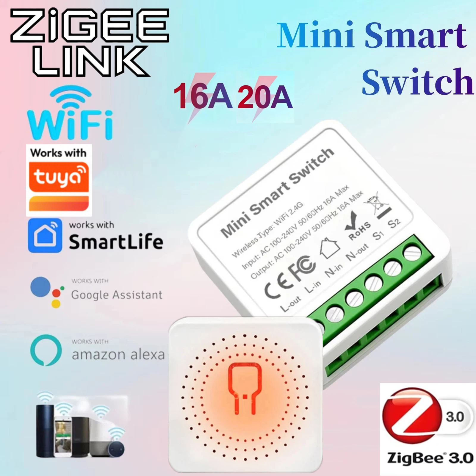 Home Automation Diy - For Tuya Mini Smart WiFi Switch