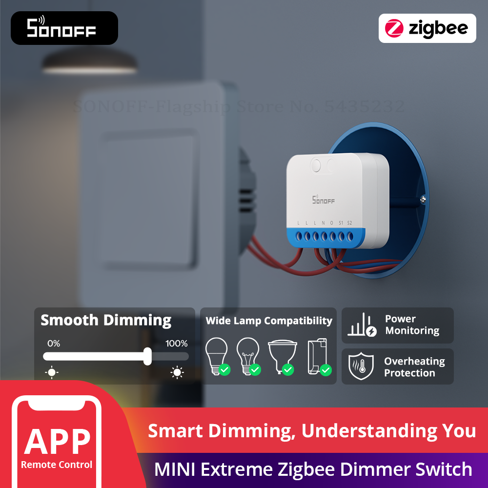 Sonoff Basic Switch - SONOFF MINI-ZBDIM MINI Extreme Zigbee Dimmer