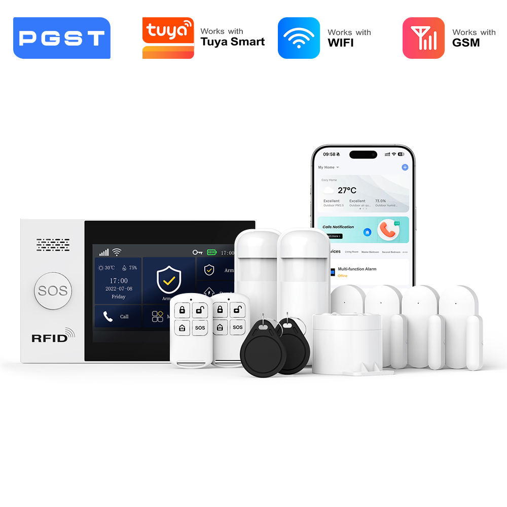 Smart Home Automation Diy - PGST 2G WiFi Alarm System Kit