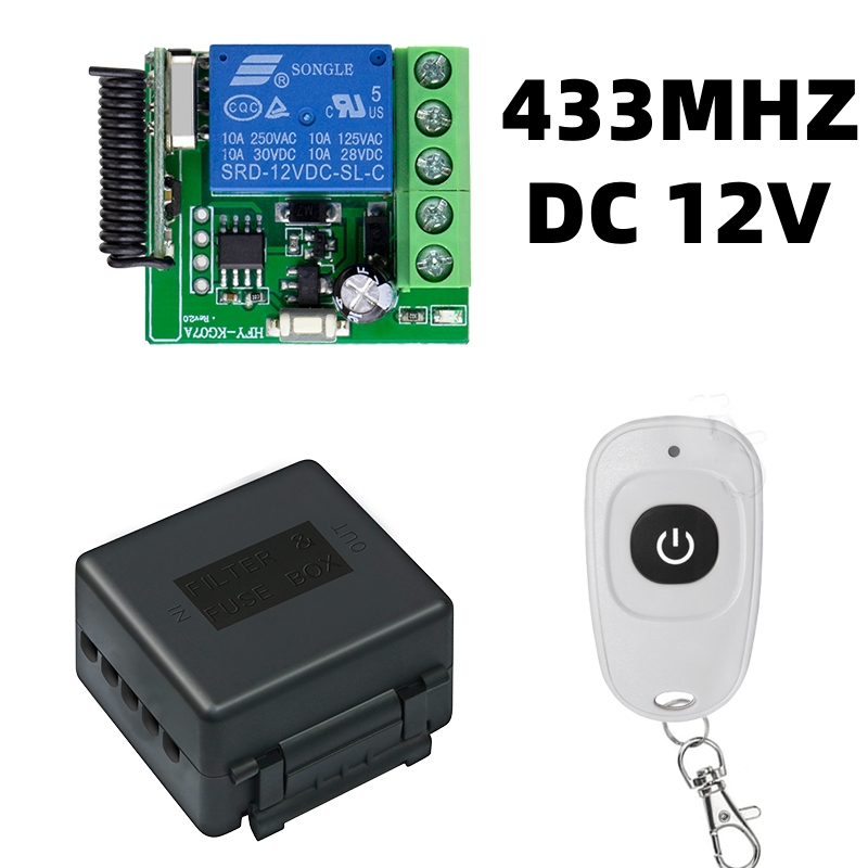 433MHz DIY Wireless Switch DC  - مراجعة Diy Home Automation Controller وسعره