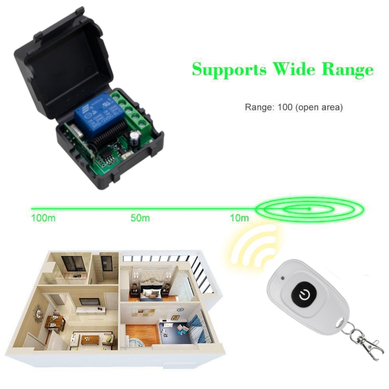 433MHz DIY Wireless Switch DC  - مراجعة Diy Home Automation Controller وسعره