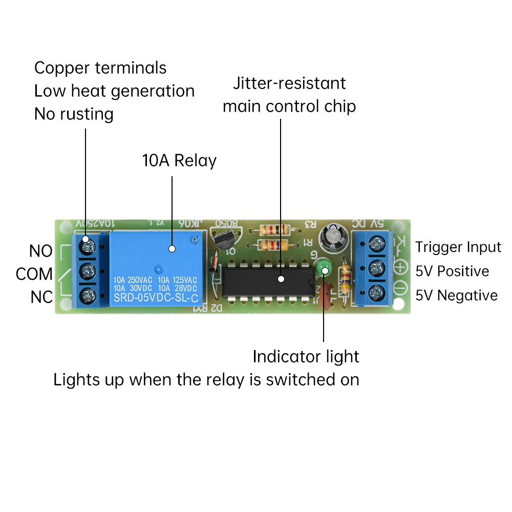 DC 5V Flip-Flop Latch Relay Mo - مراجعة Shelly Relay Module وسعره