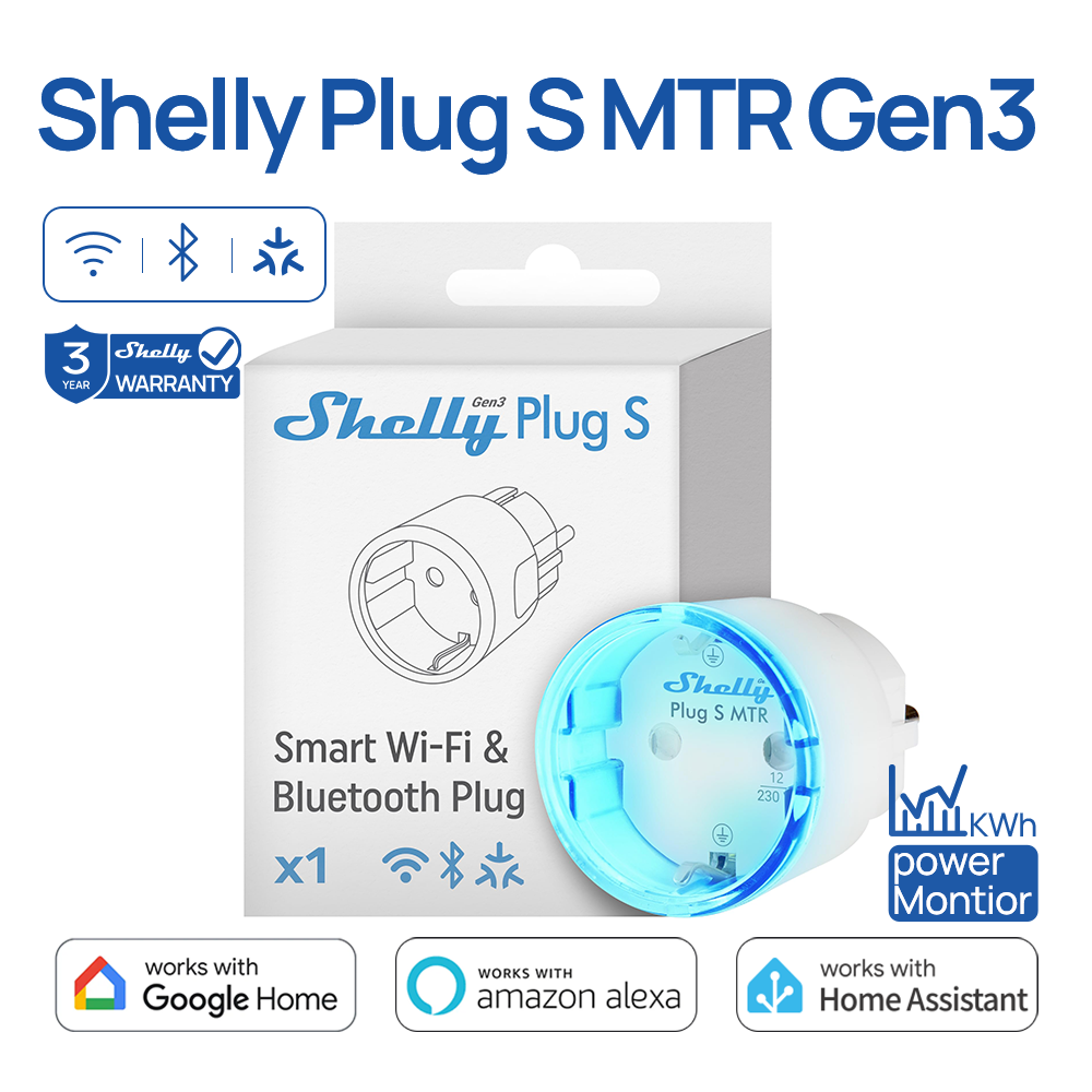 Shelly Plug S MTR Gen3 Matter  - مراجعة Shelly Relay Module وسعره