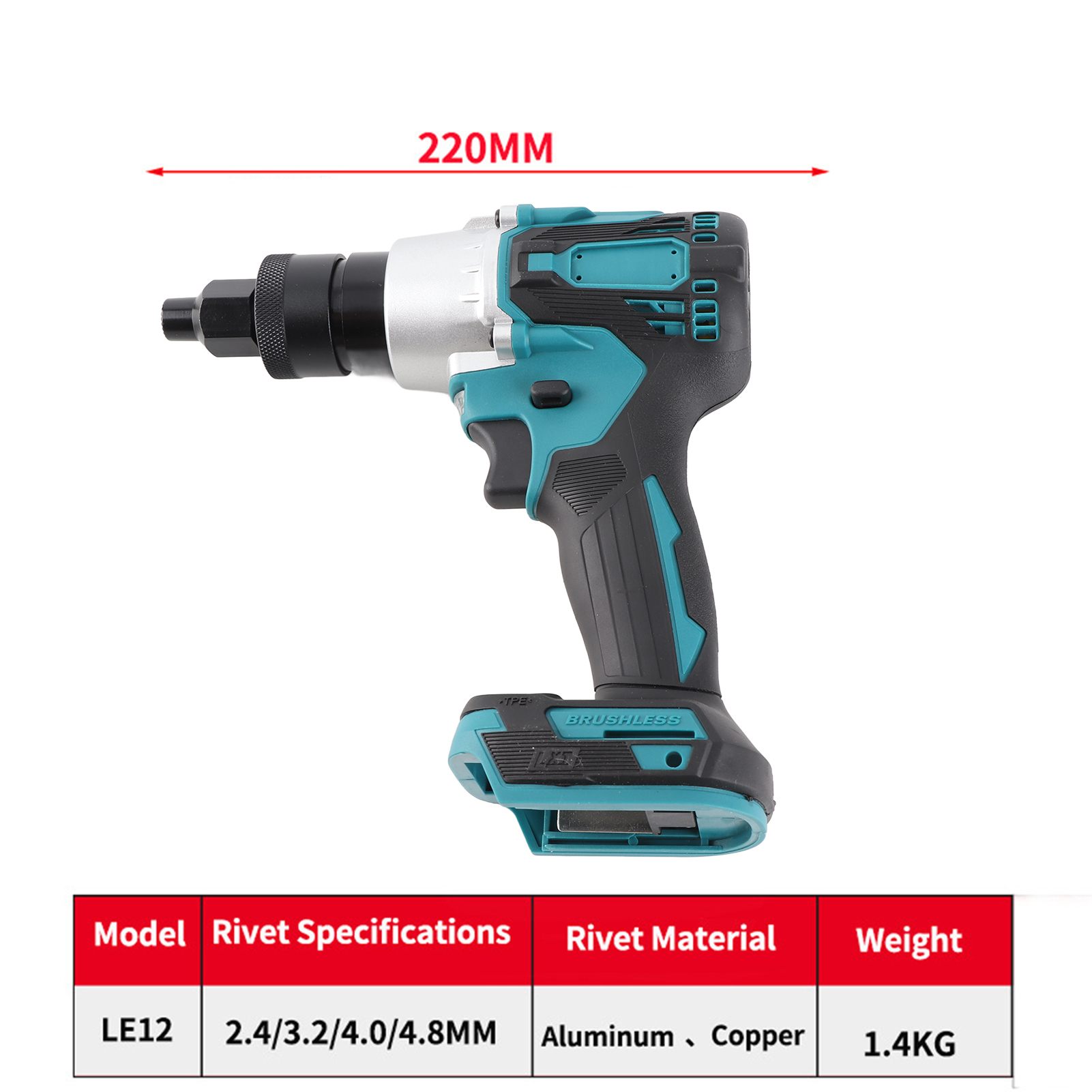 Electric Riveting Gun Brushles - مراجعة Home Automation Diy وسعره