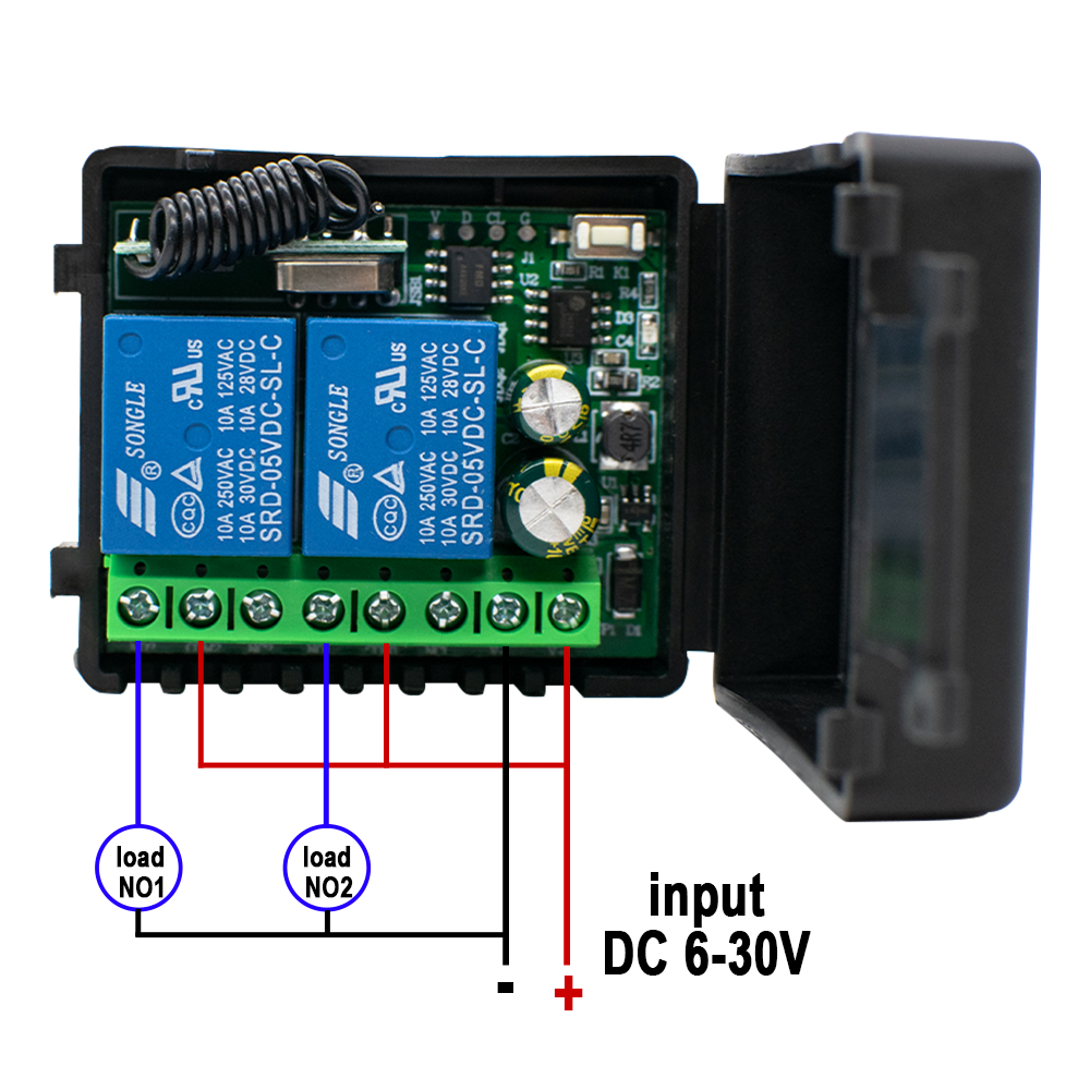 12V 9~30V Receiver Module Swit - مراجعة 433Mhz Receiver Module وسعره
