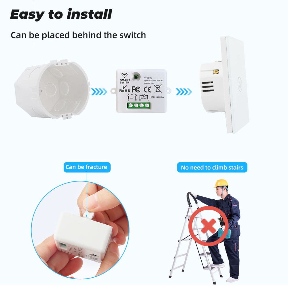 RF433 Smart Wireless Switch Se - مراجعة Home Automation Ideas وسعره