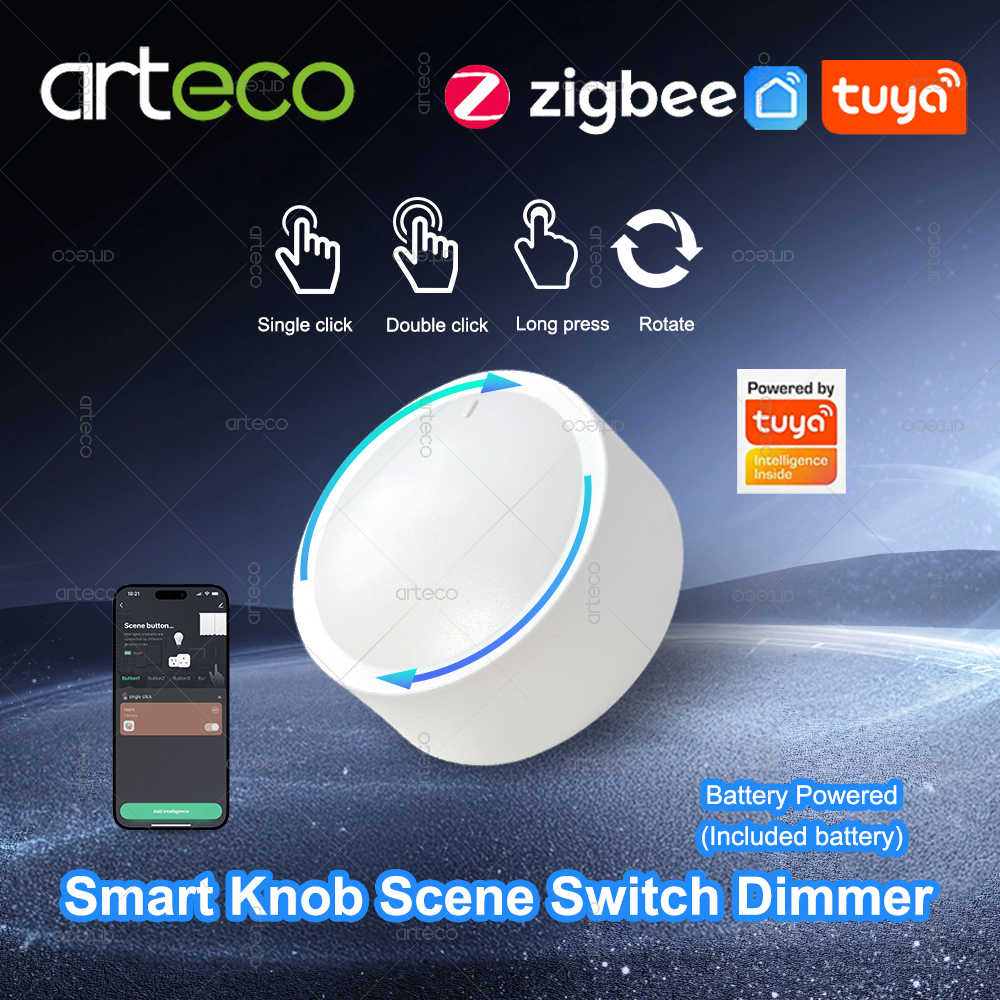 Tuya ZigBee Smart Knob Switch  - مراجعة Home Automation Diy وسعره