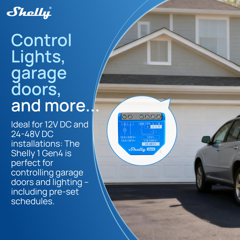 Shelly 1 Gen4 Zigbee Dry Conta - مراجعة Shelly Relay Module وسعره