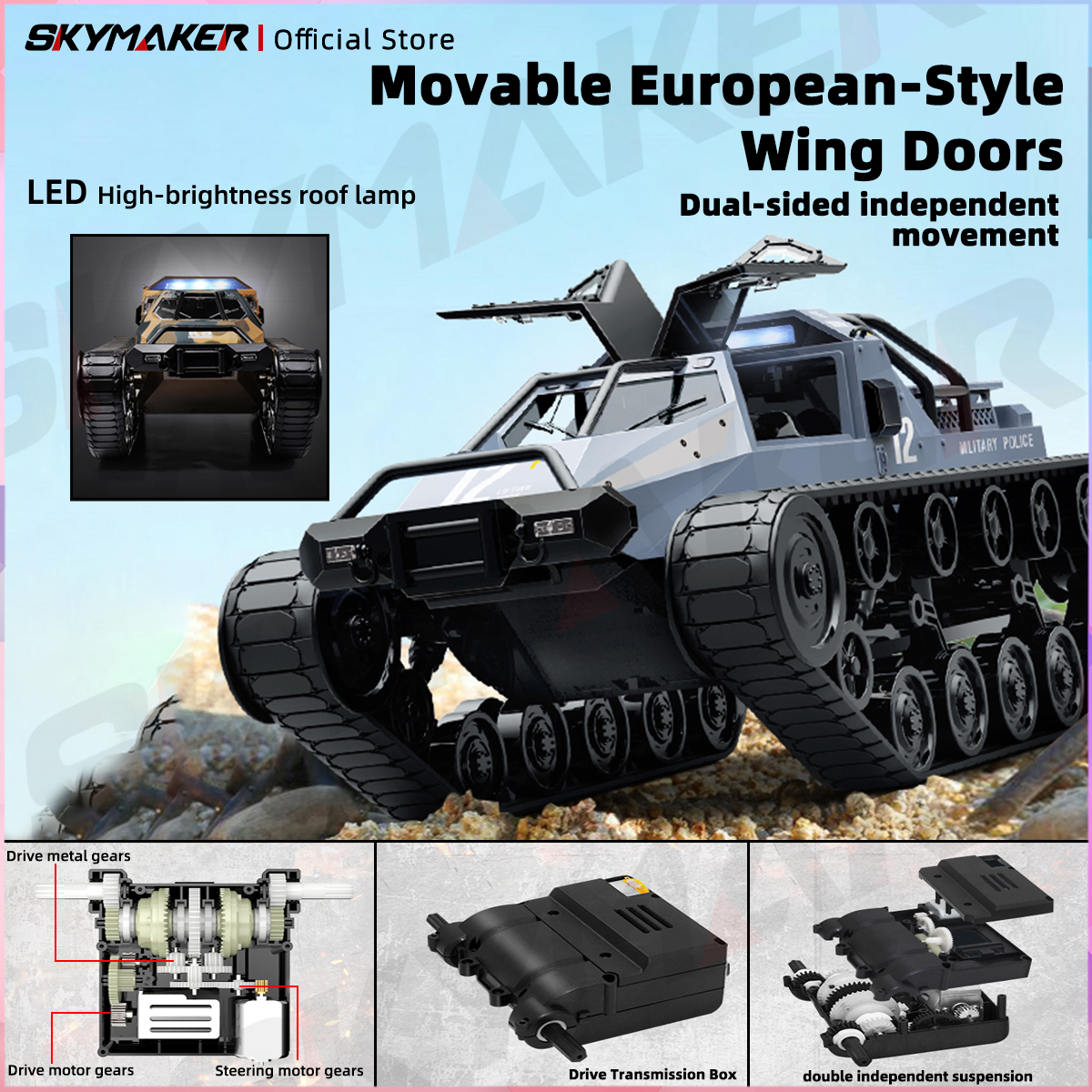 JJRC C8812 Max Tracked Tank Mo - مراجعة Home Automation Tutorial وسعره