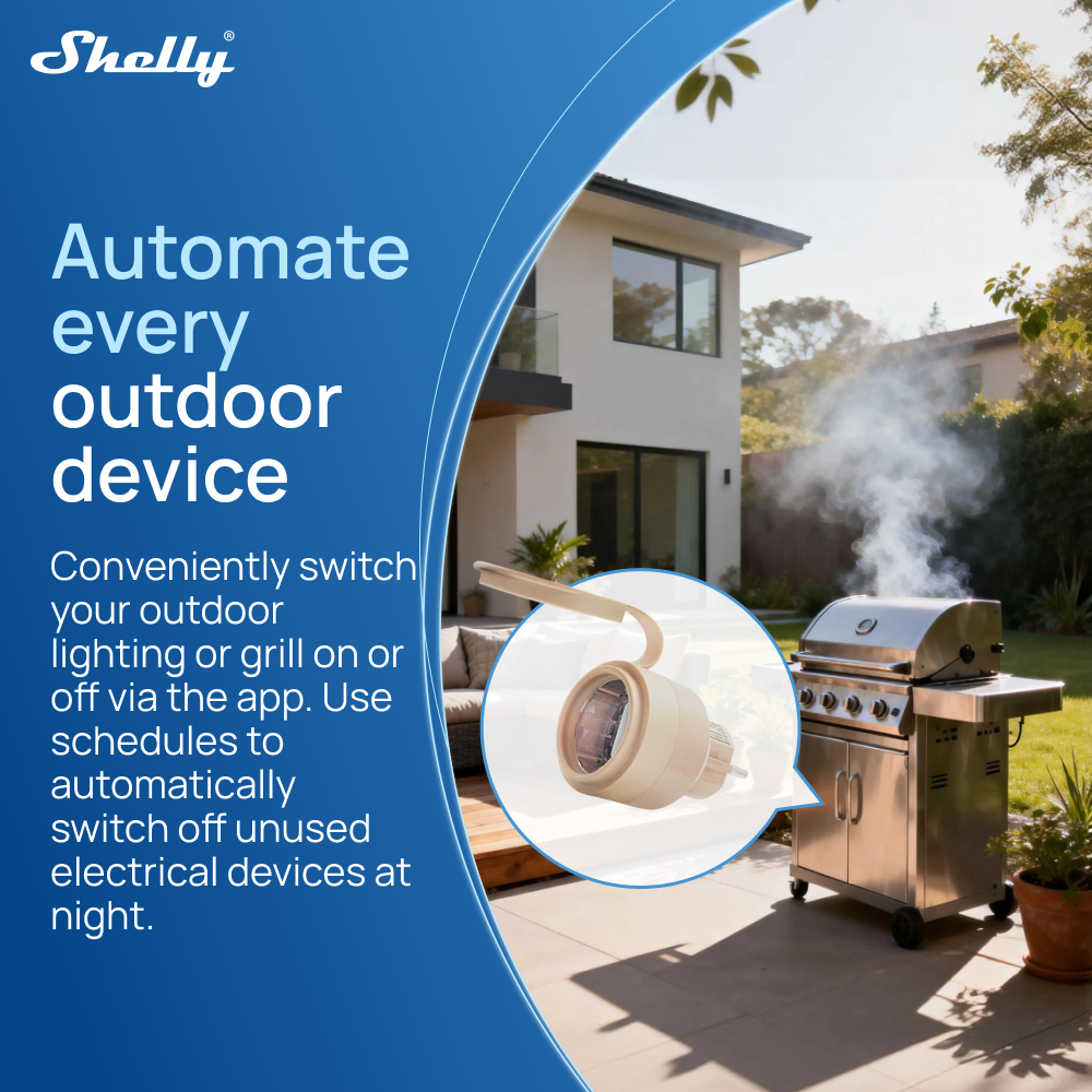 Shelly Outdoor Plug S Gen3 Pow - مراجعة Shelly Relay Module وسعره