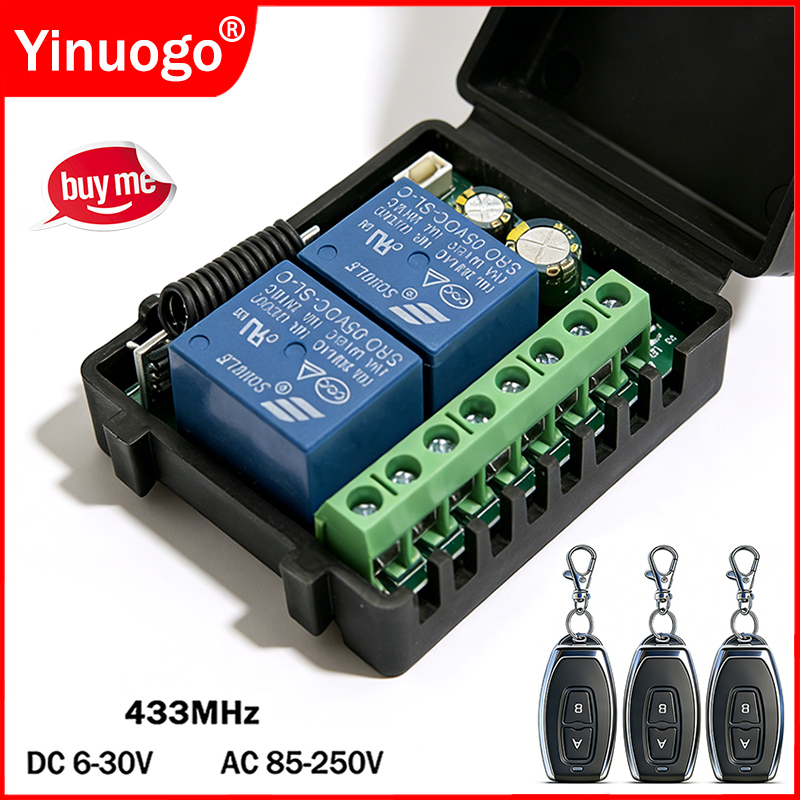 DC 9V 12V 24V AC 85-250V 2CH R - مراجعة 433Mhz Receiver Module وسعره