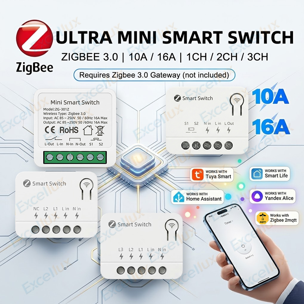 Mini Zigbee Smart Switch Modul - مراجعة Diy Home Automation Controller وسعره
