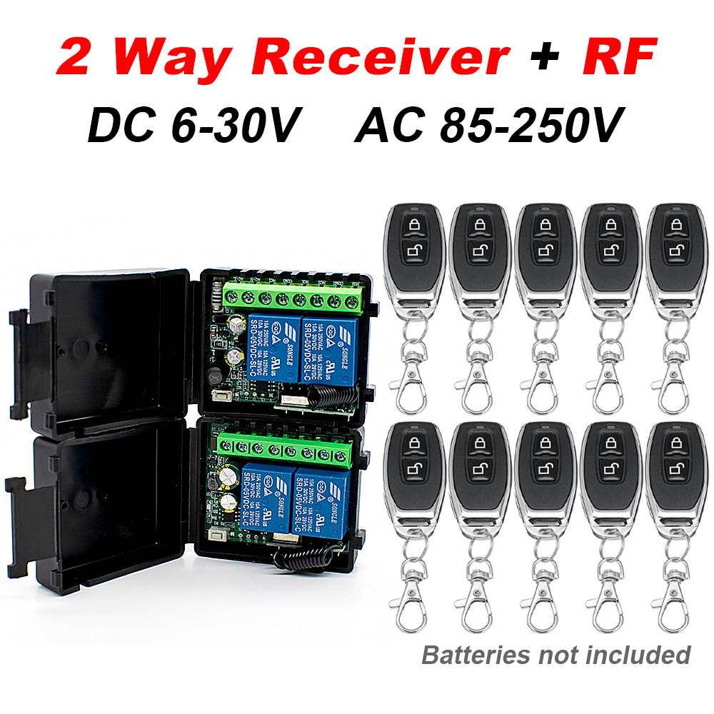 1~10pcs 2 Channel 433MHz RF Re - مراجعة 433Mhz Receiver Module وسعره