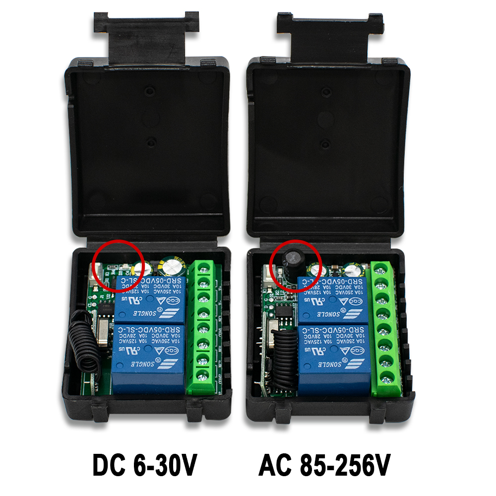 1~10pcs 2 Channel 433MHz RF Re - مراجعة 433Mhz Receiver Module وسعره