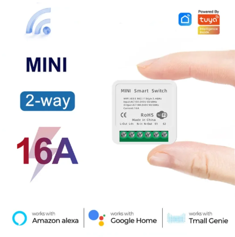 Tuya Mini 16A WiFi Switch Smar - مراجعة Home Automation Ideas وسعره