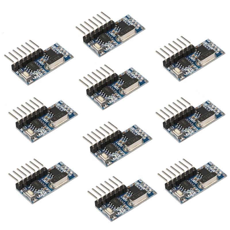 ABKQ-10PCS 433Mhz RF Receiver  - مراجعة 433Mhz Receiver Module وسعره