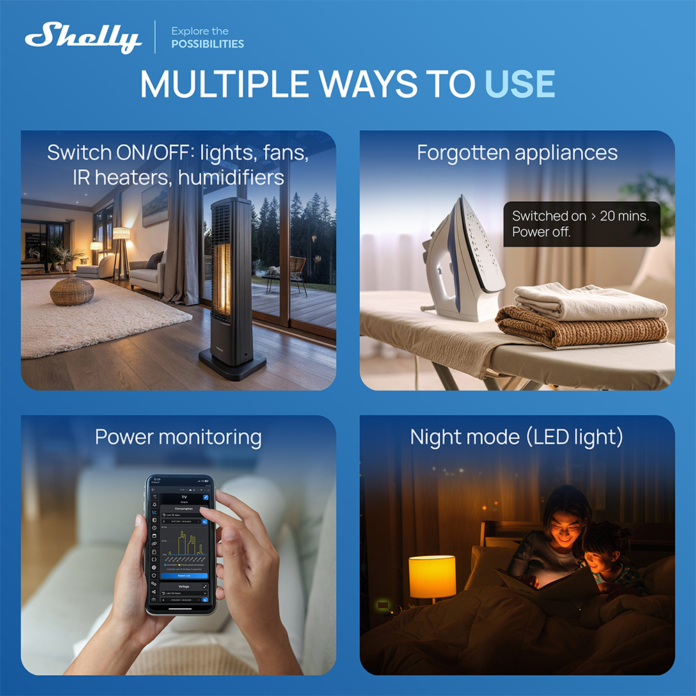 Shelly Plug US Gen4 Zigbee Cer - مراجعة Shelly Relay Module وسعره