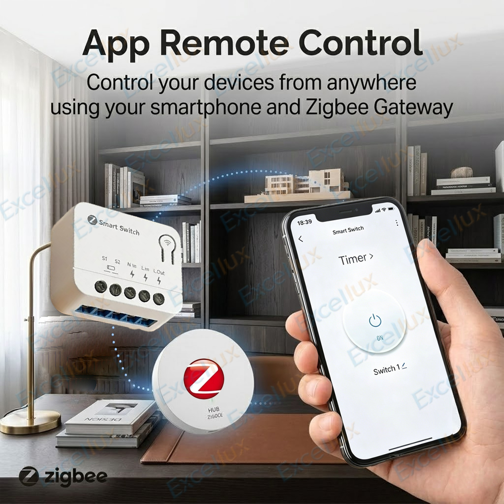 Ultra Mini ZigBee Smart Switch - مراجعة Diy Home Automation Hub وسعره