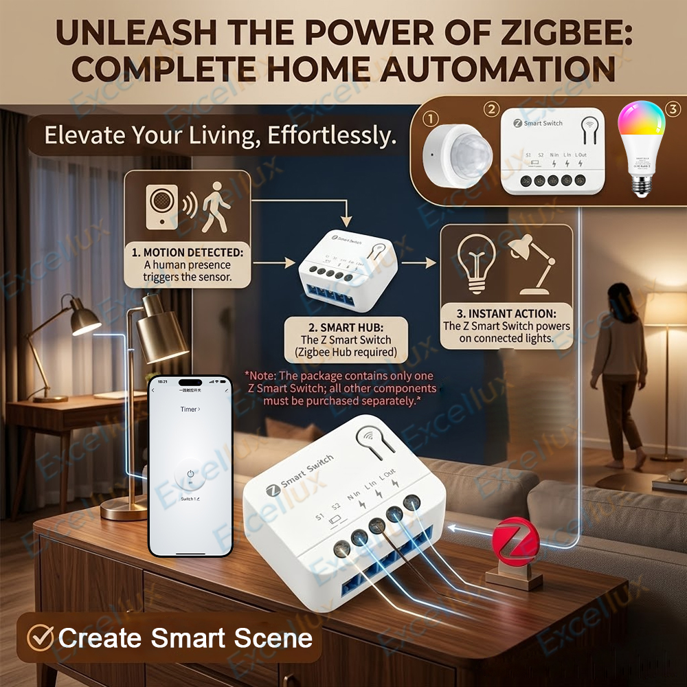 Ultra Mini ZigBee Smart Switch - مراجعة Diy Home Automation Hub وسعره
