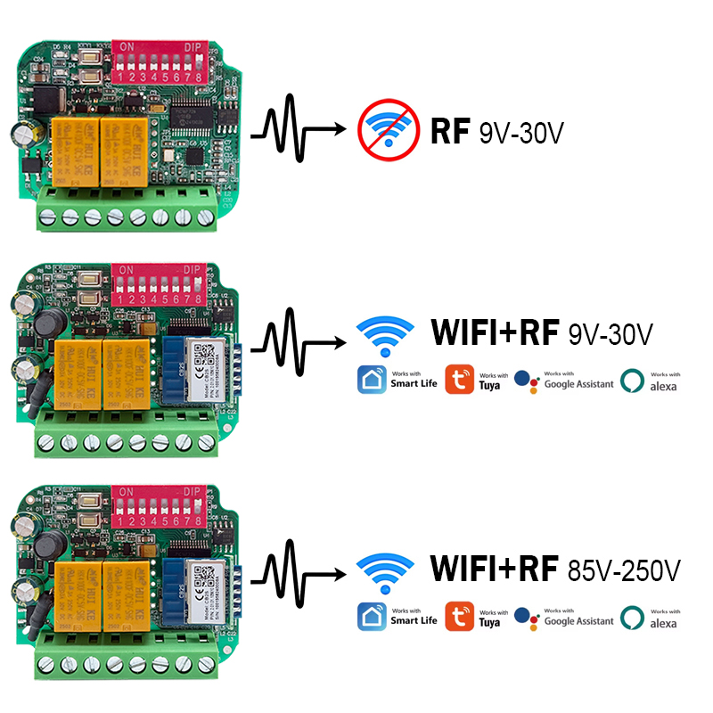 Universal Tuya WiFi Switch Gar - مراجعة 433Mhz Receiver Module وسعره