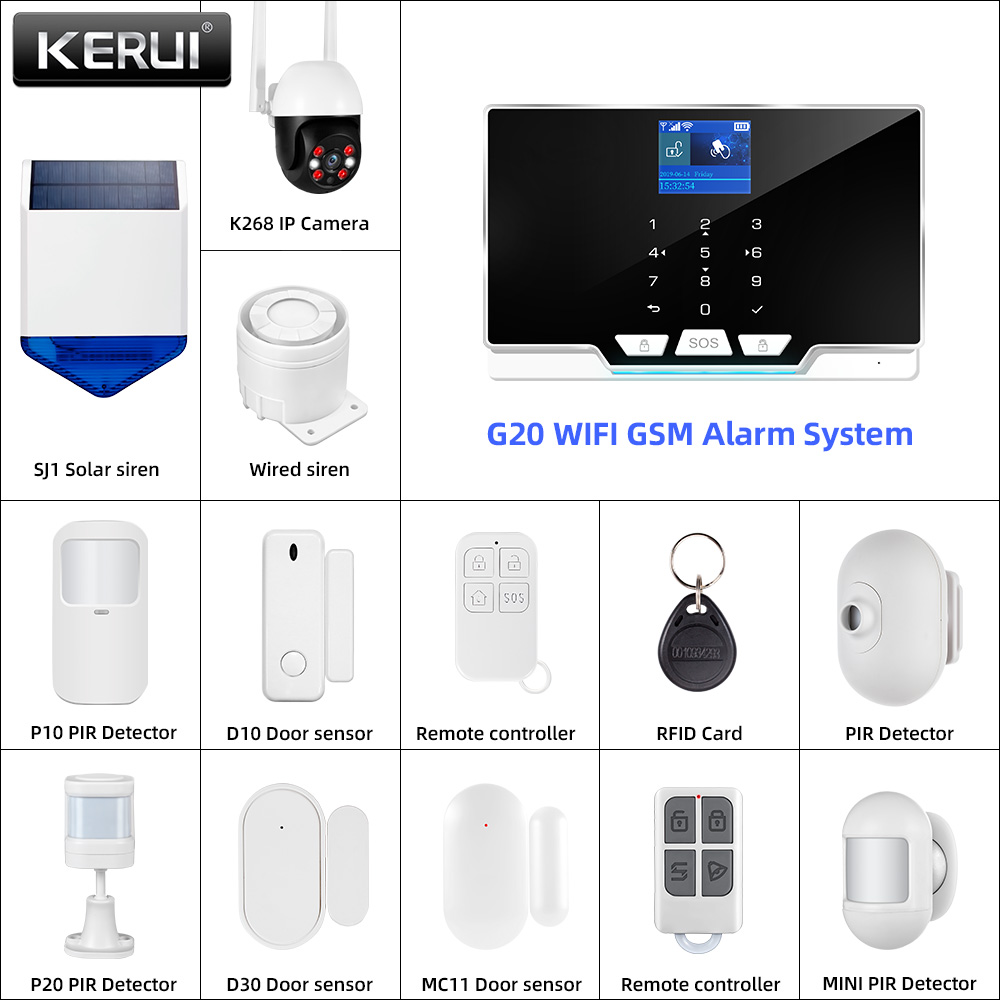 KERUI 433MHz DIY Alarm Kit G20 - مراجعة Home Automation Diy Kit وسعره