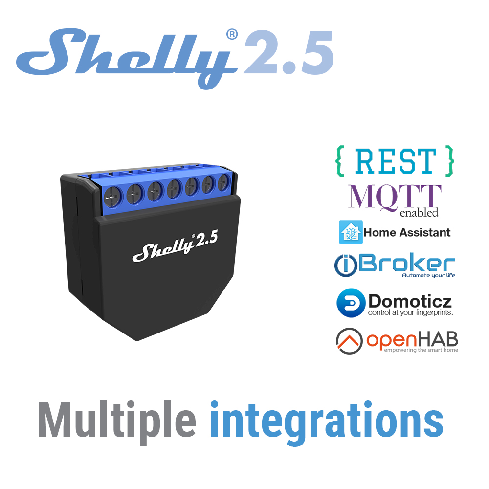 Shelly 2.5 Smart Home Double R - مراجعة Shelly Relay Module وسعره