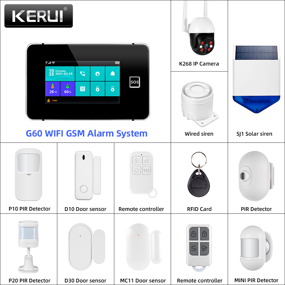 KERUI Tuya Alarm Panel DIY You - مراجعة Home Automation Diy Kit وسعره