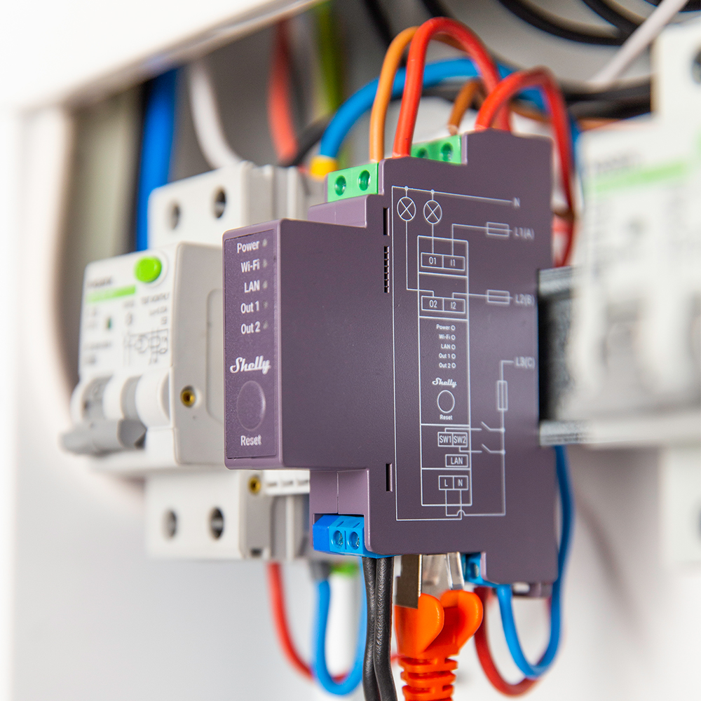 Shelly Pro 2 WiFi 2Channel Sma - مراجعة Shelly Relay Module وسعره