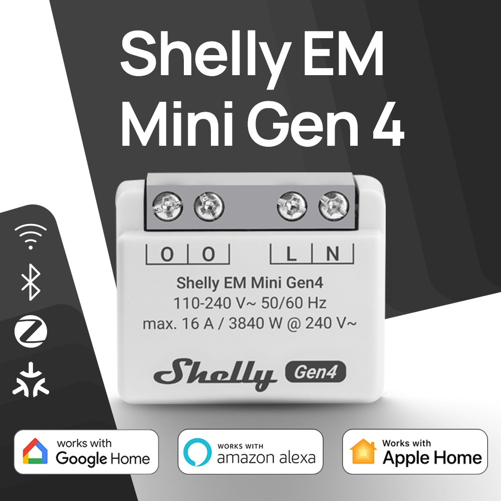 Shelly EM Mini Gen4 Matter Com - مراجعة Shelly Relay Module وسعره