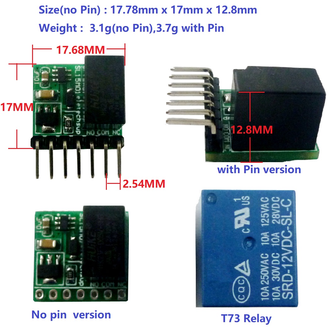 SL15M01 DC 12V 2A mini 1ch Bis - مراجعة Shelly Relay Module وسعره