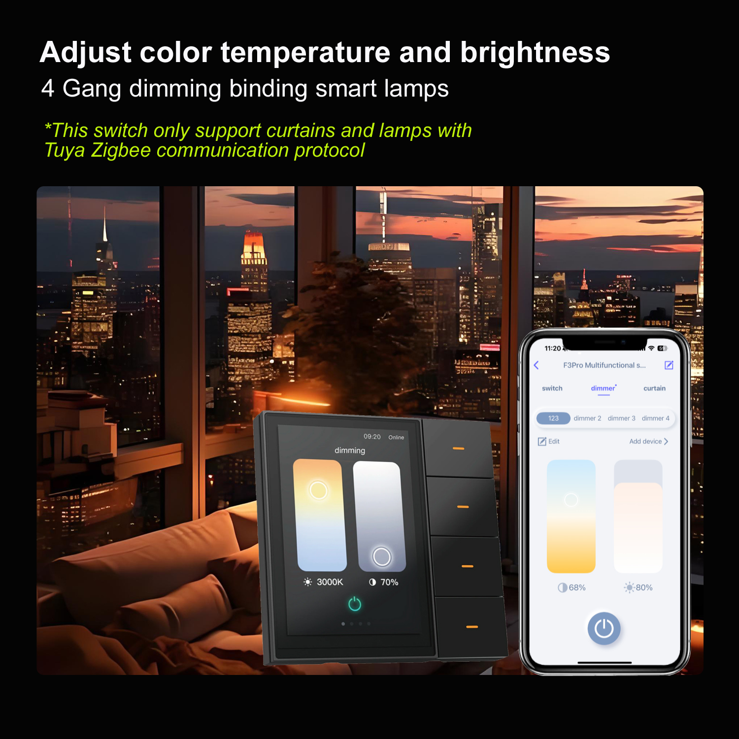 F3-pro Tuya Smart Panel ZigBee - مراجعة Home Automation Ideas وسعره
