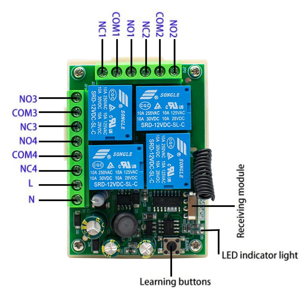 433Mhz Wireless Switch AC 85-2 - مراجعة 433Mhz Receiver Module وسعره