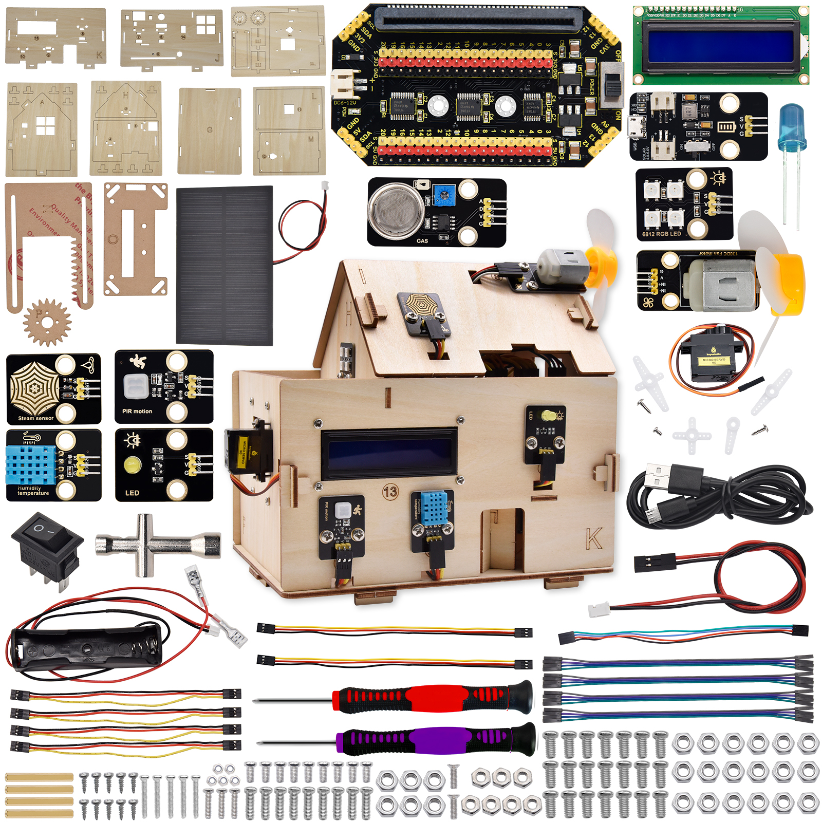 Keyestudio STEM Microbit V2 Sm - مراجعة Home Automation Diy Kit وسعره