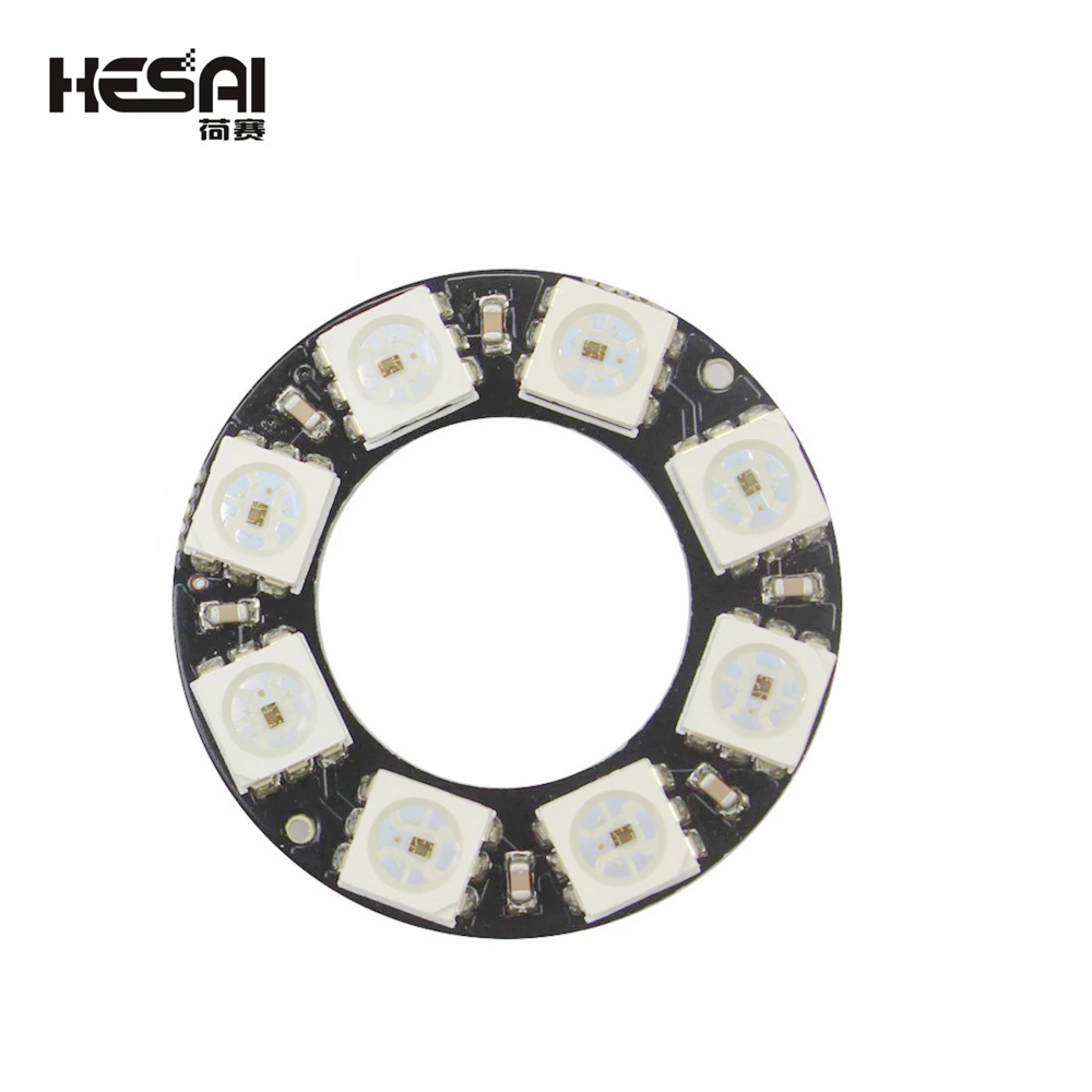 RGB LED Ring Light 8 Bits WS28 - مراجعة Home Automation Diy Kit وسعره
