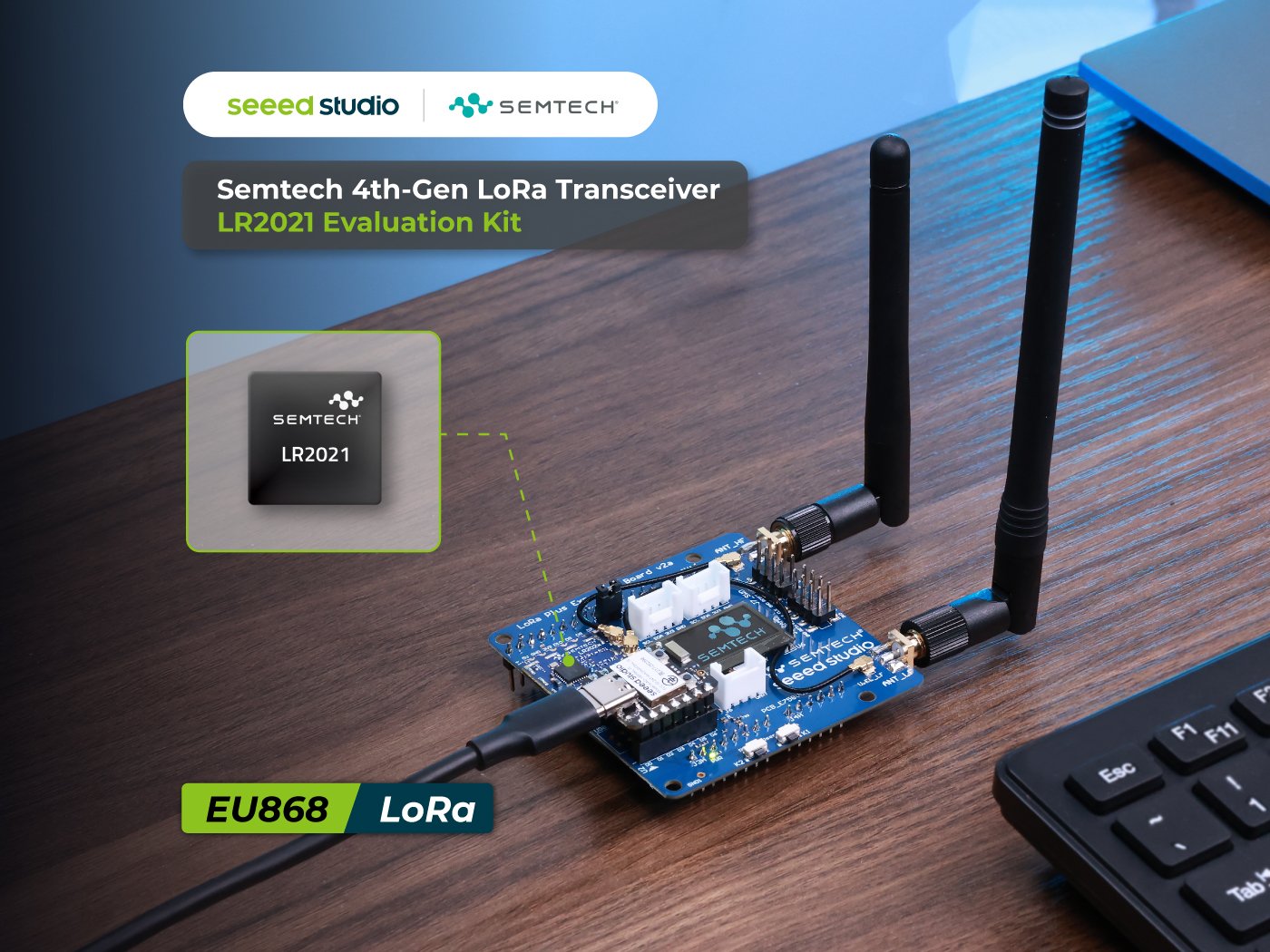868MHz Semtech LR2021 LoRa Plu - مراجعة Home Automation Arduino وسعره