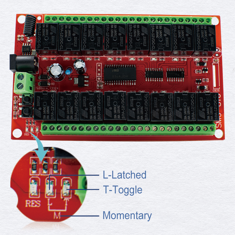 16CH 433MHz RF Wireless Remote - مراجعة 433Mhz Receiver Module وسعره