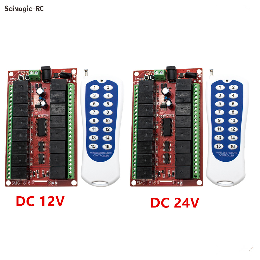 16CH 433MHz RF Wireless Remote - مراجعة 433Mhz Receiver Module وسعره