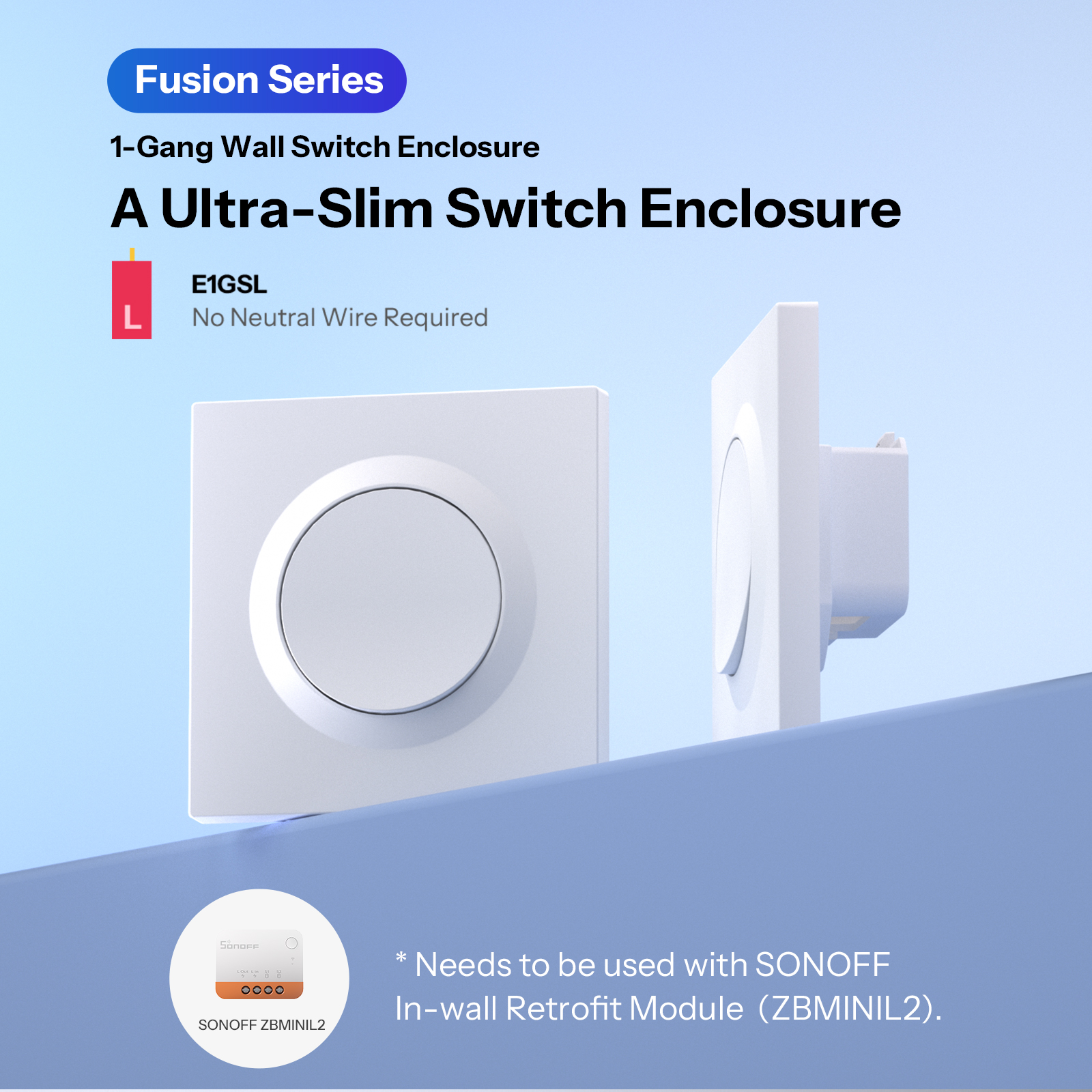 SONOFF E1GSL Wall Switch Enclo - مراجعة Sonoff Basic Switch وسعره