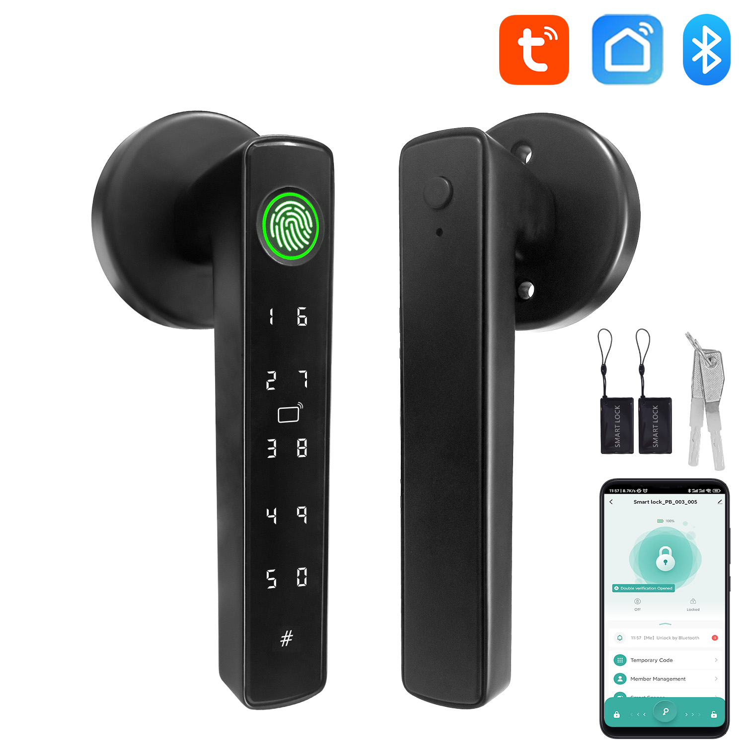 Tuya Smart Bluetooth Door Lock - مراجعة Home Automation Tutorial وسعره