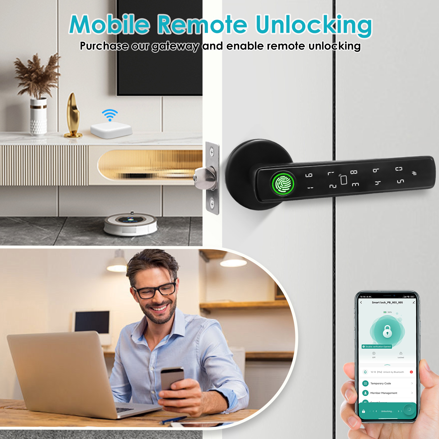 Tuya Smart Bluetooth Door Lock - مراجعة Home Automation Tutorial وسعره