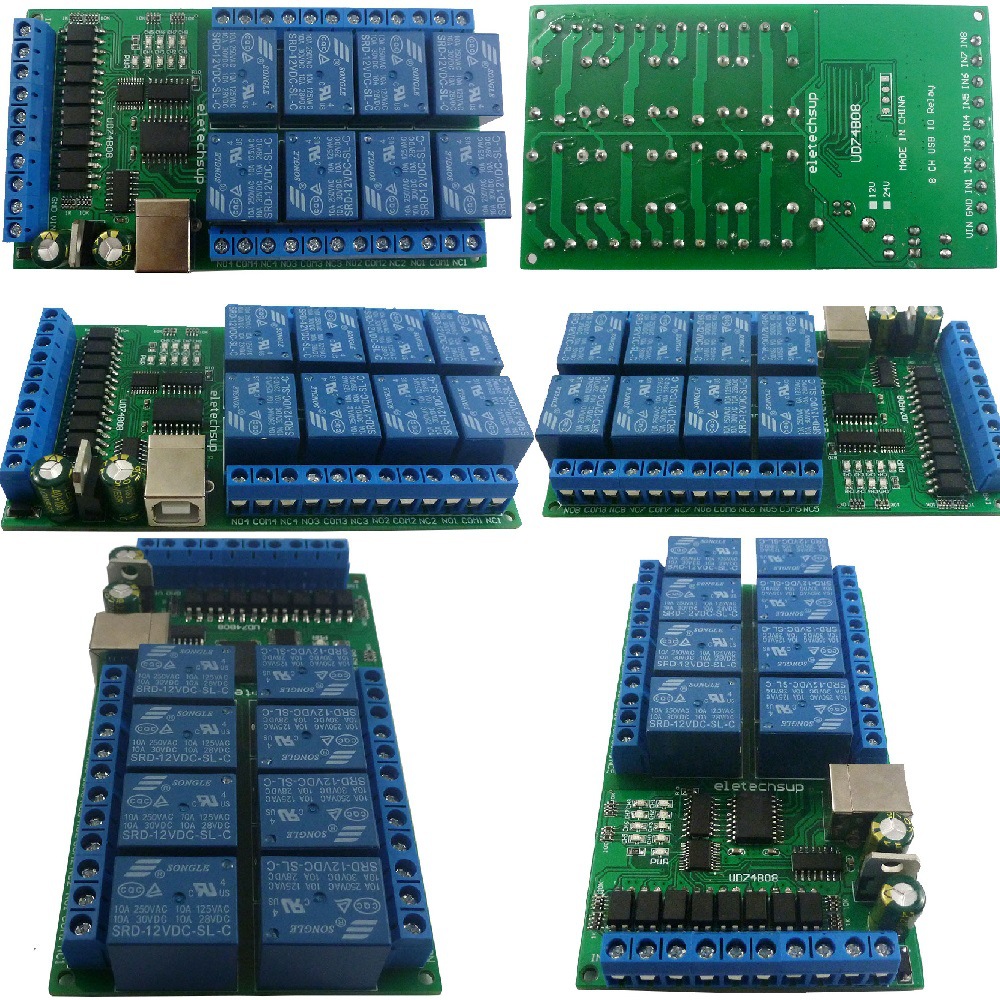 UD74B08 8 Channel USB Relay I/ - مراجعة Shelly Relay Module وسعره