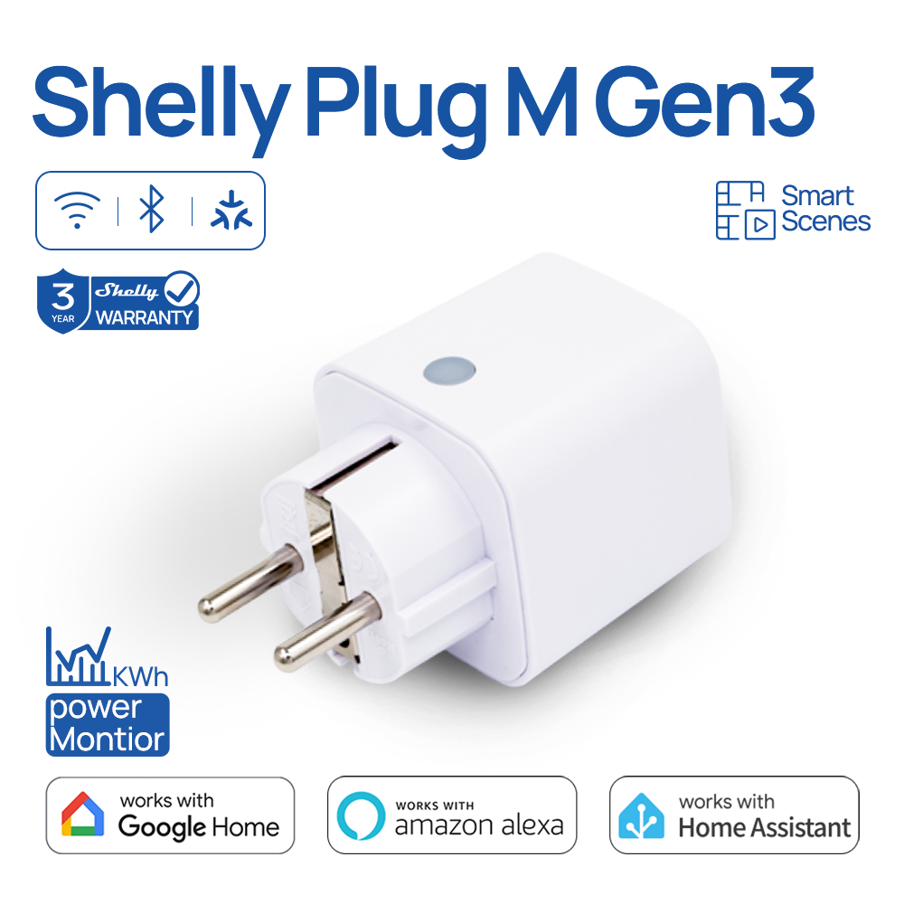 Shelly Plug M Gen3 WiFi Smart  - مراجعة Shelly Relay Module وسعره