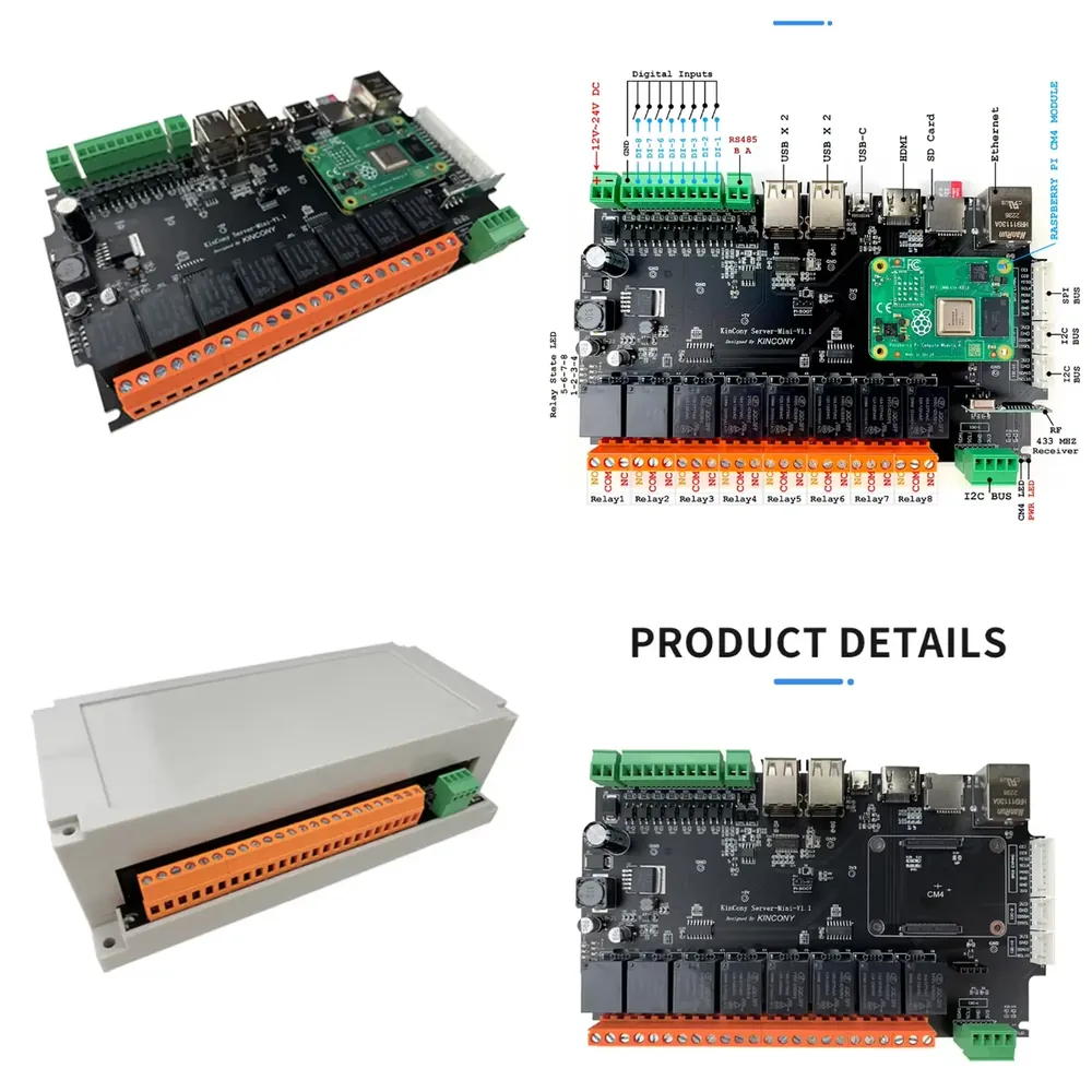 KinCony Raspberry Pi - Server  - مراجعة Home Automation Raspberry Pi وسعره