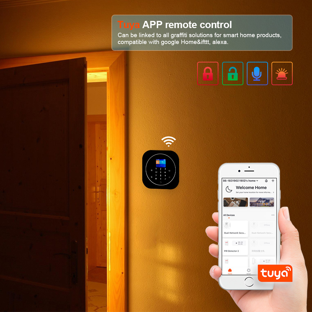 KERUI G12 Wireless Tuya Home A - مراجعة Smart Home Automation Diy وسعره