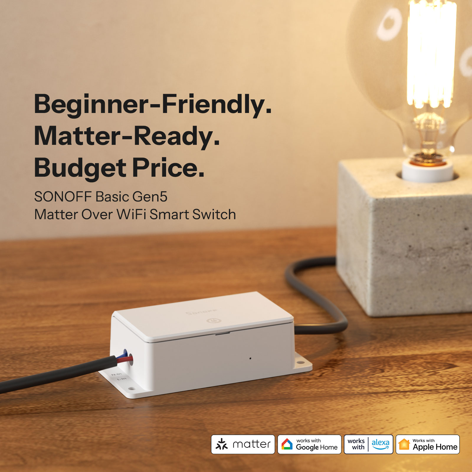 SONOFF BASIC-1GS Gen5 Matter W - مراجعة Sonoff Basic Switch وسعره