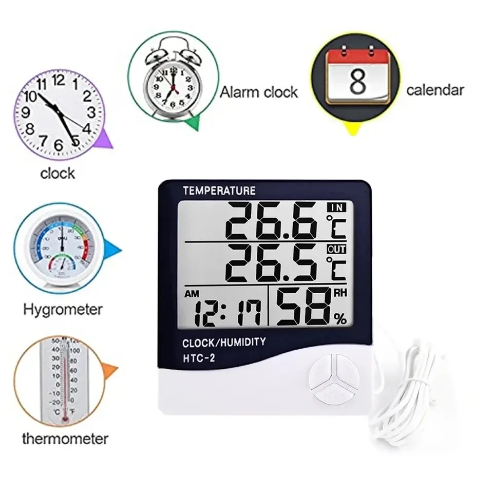 Indoor LCD Digital Thermometer - مراجعة Home Automation Industry وسعره