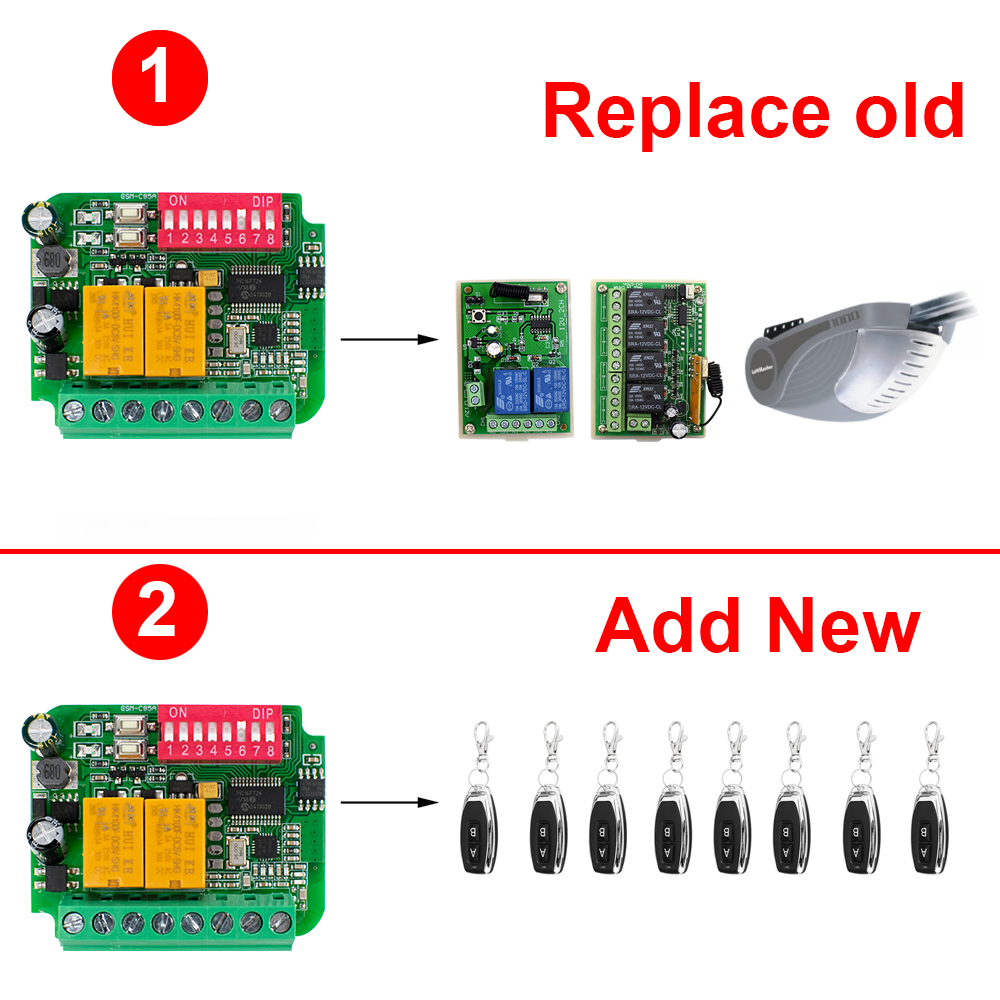 Garage Door Receiver Controlle - مراجعة 433Mhz Receiver Module وسعره