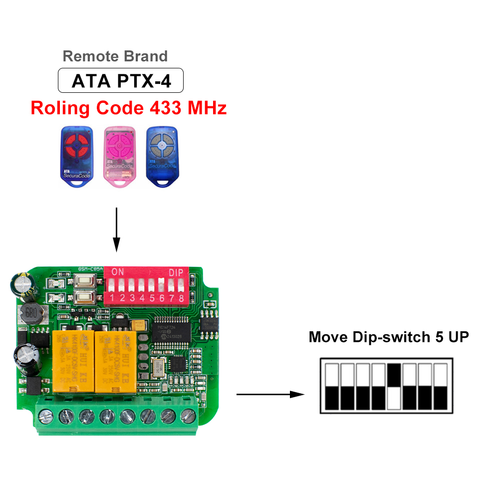 Garage Door Receiver Controlle - مراجعة 433Mhz Receiver Module وسعره