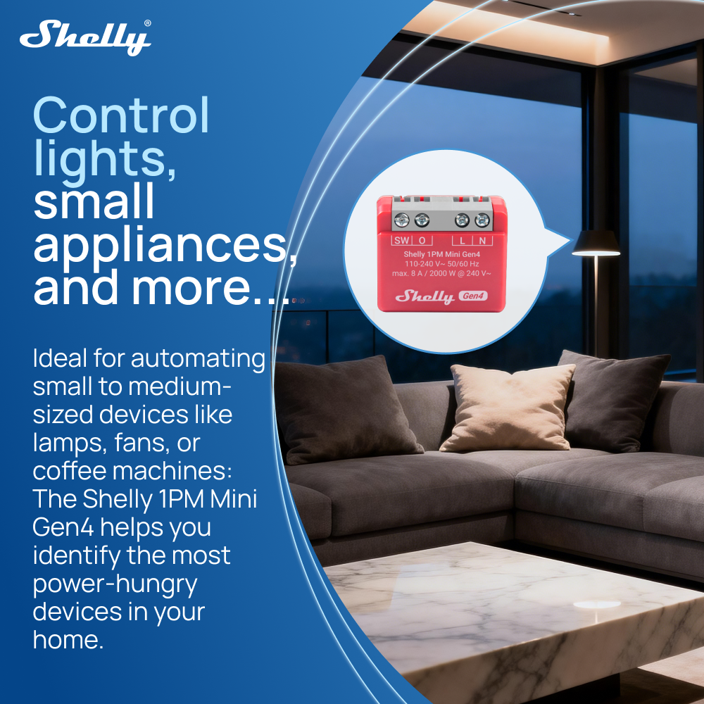 Shelly 1PM Mini Gen4 Zigbee Sm - مراجعة Shelly Relay Module وسعره