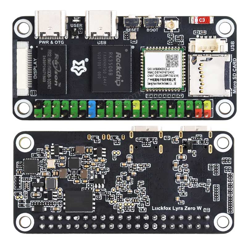 Luckfox Lyra Zero W RK3506B Ro - مراجعة Pi Zero W Board وسعره